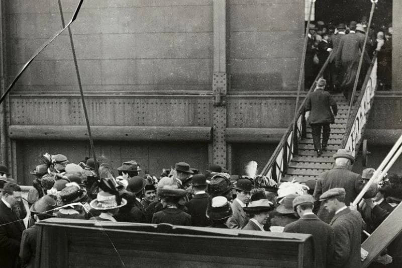 Titanic being rescued