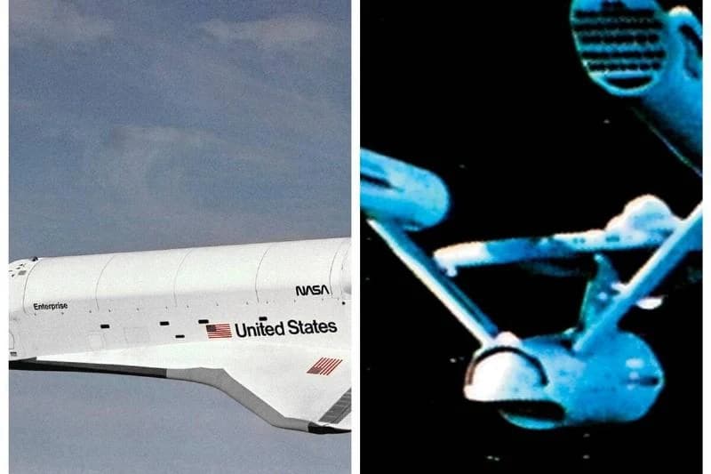 Space Shuttle Enterprise and Star Trek Enterprise
