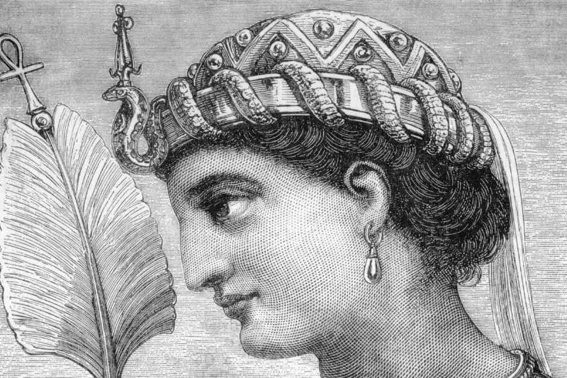 Profile Illustration of Cleopatra