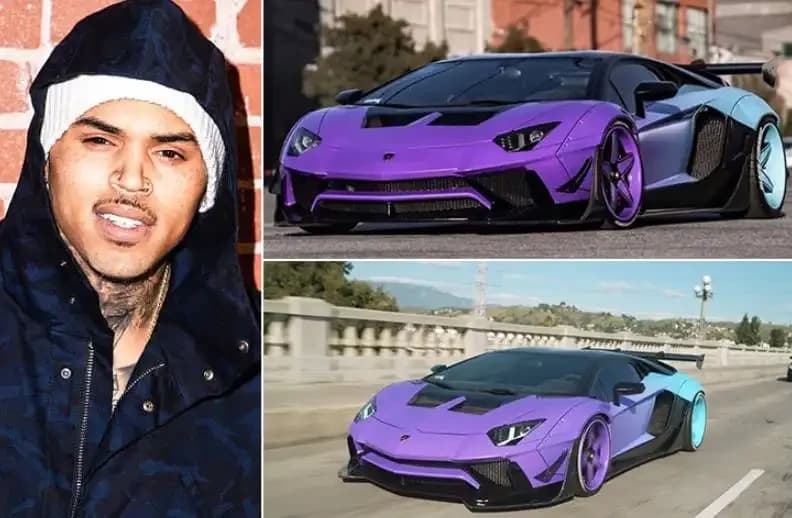 Chris Brown – Lamborghini Aventador, Estimated $400K