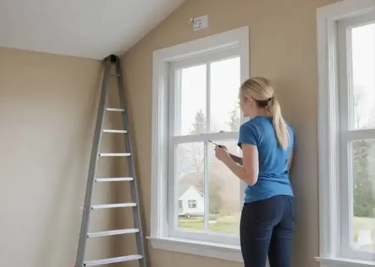 Measuring Windows And Checking Attic