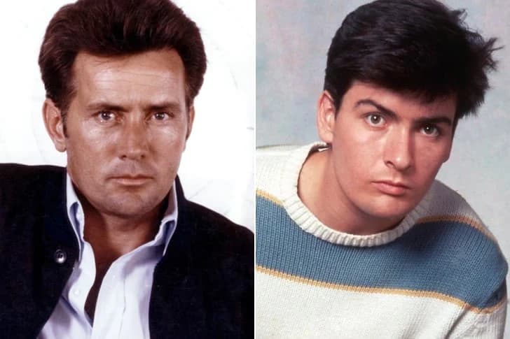 Martin Sheen - Charlie Sheen (28 Years Old)