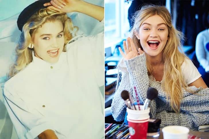 Yolanda Hadid - Gigi Hadid (18 years old)