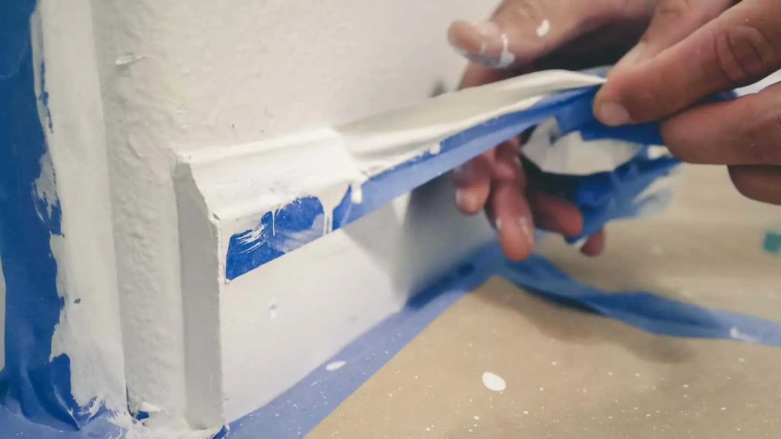 Use A Tape To Achieve A Perfect Caulk Edge